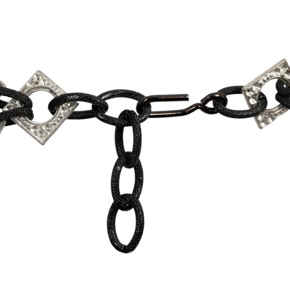 VINTAGE Y2K CHAINMAIL NEO PUNK WHIMSIGOTH CHOKER BARNEY’S NY - Picture 2 of 7